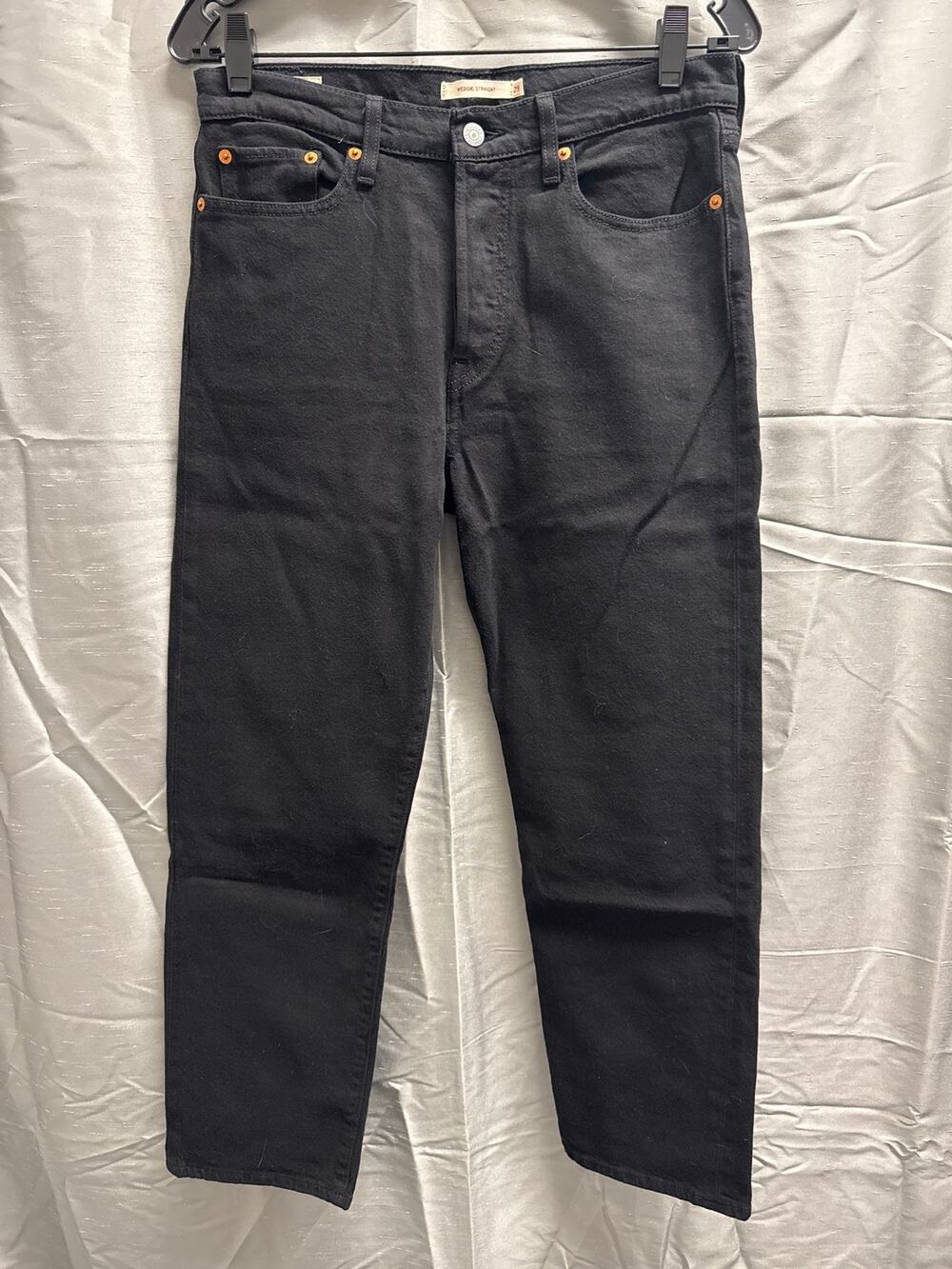 Levi's Wedgie Straight Black Jean Size 29